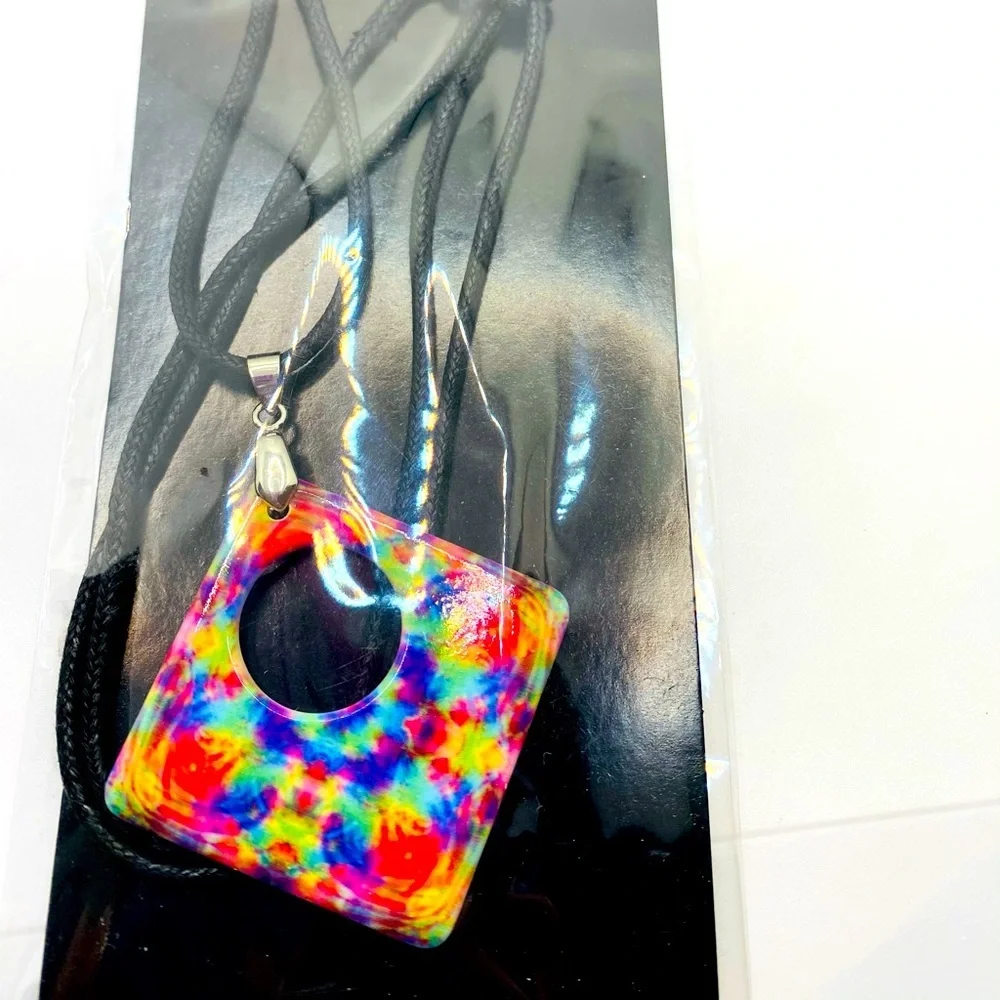 Eyeglass holder tie dye multi color Brilliant